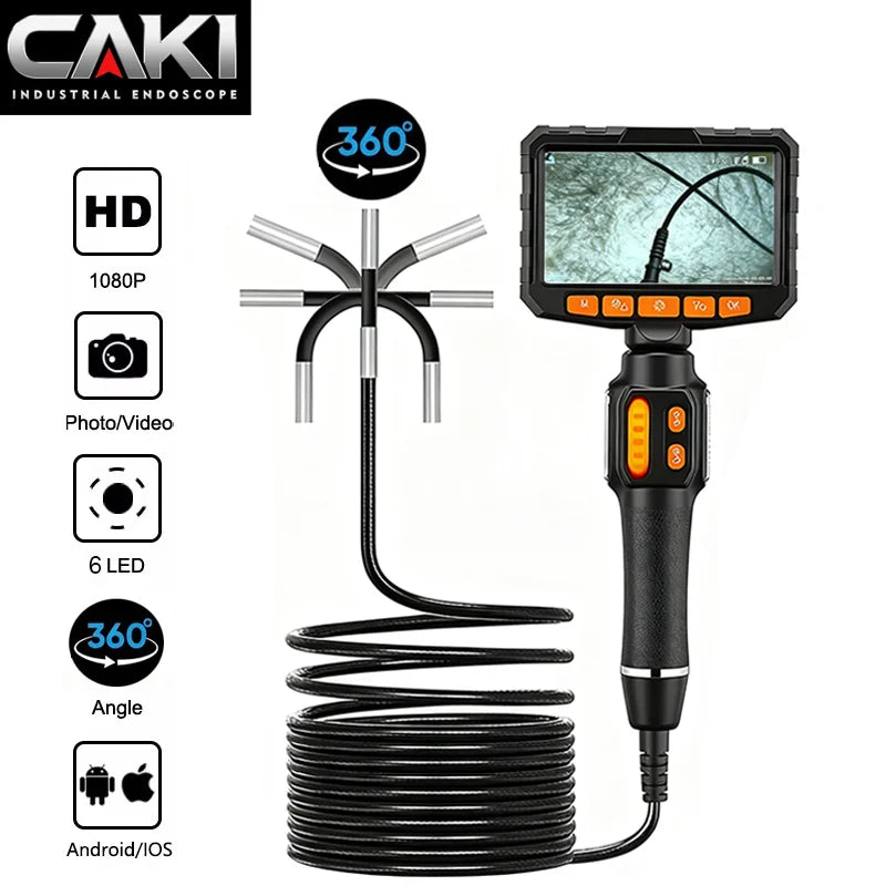 Articulating Inspection Camera with LCD Screen
