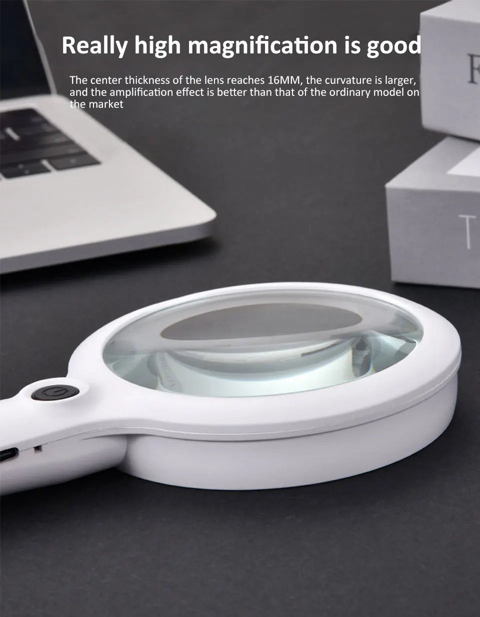 Rechargeable Illuminated Hand Magnifier