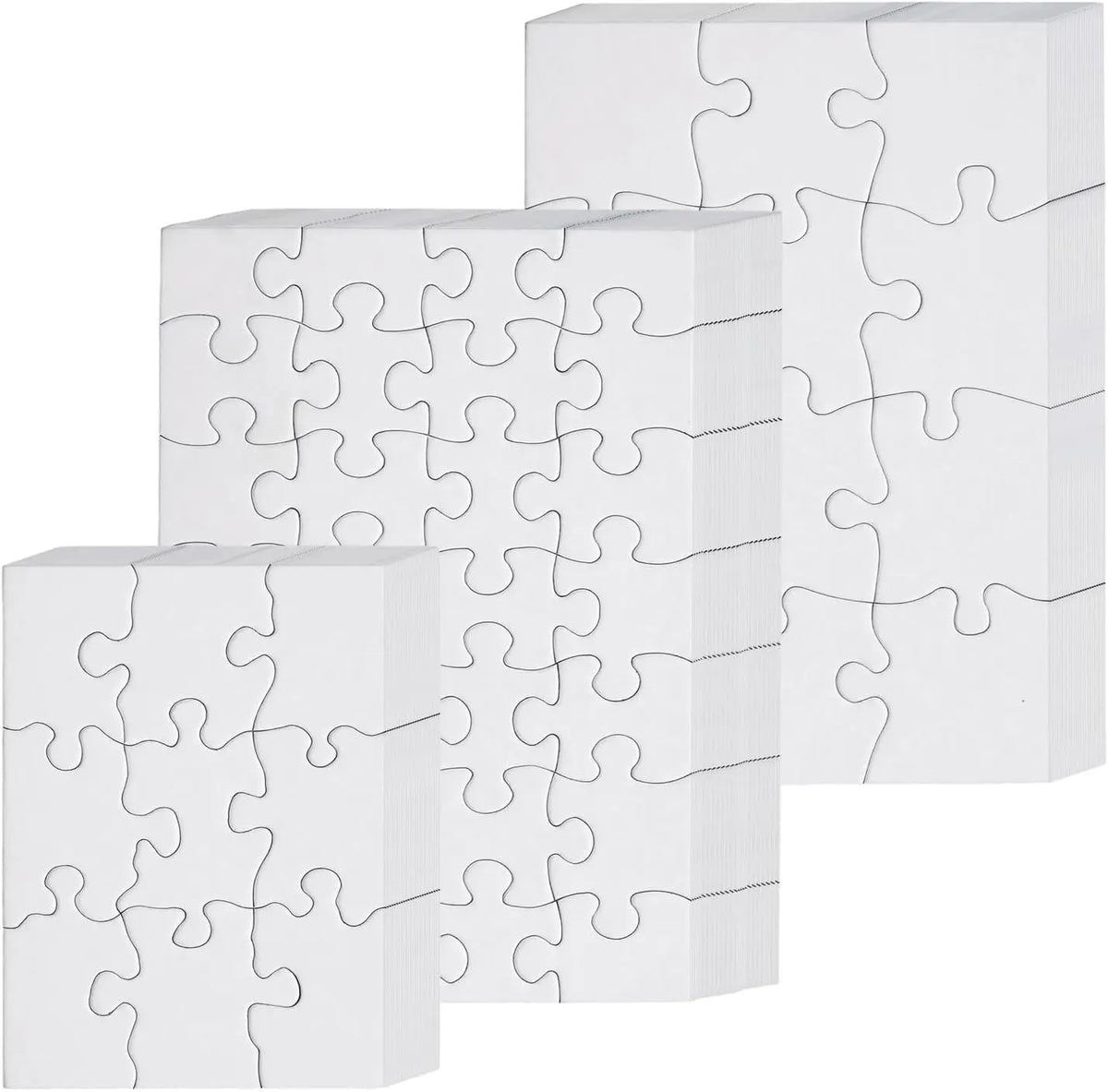 Blank DIY Jigsaw Puzzles, 72 Sheets