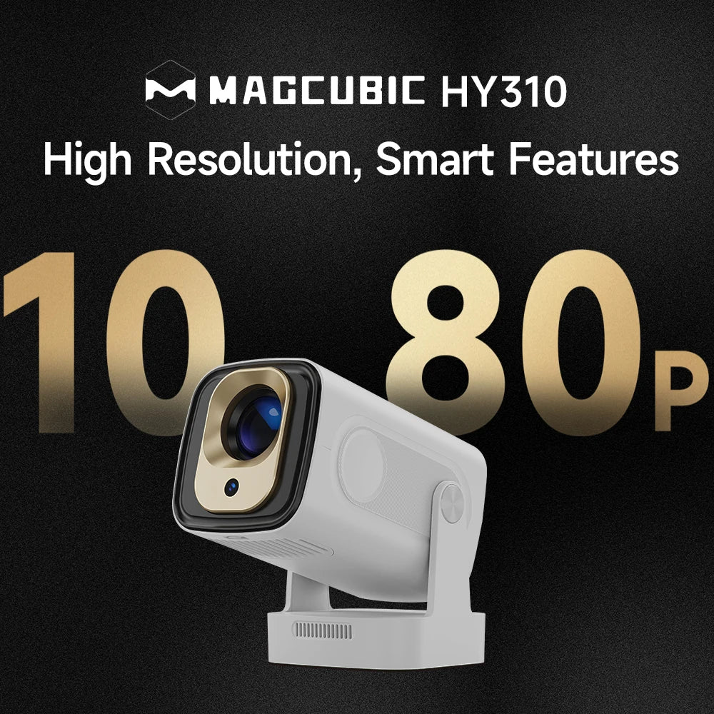Magcubic Android 11 330ANSI HY310 проектор 4K Native 1080P Auto Focus Native Dual Wifi BT5.4 Air Mouse Voice Home Outdoor филм