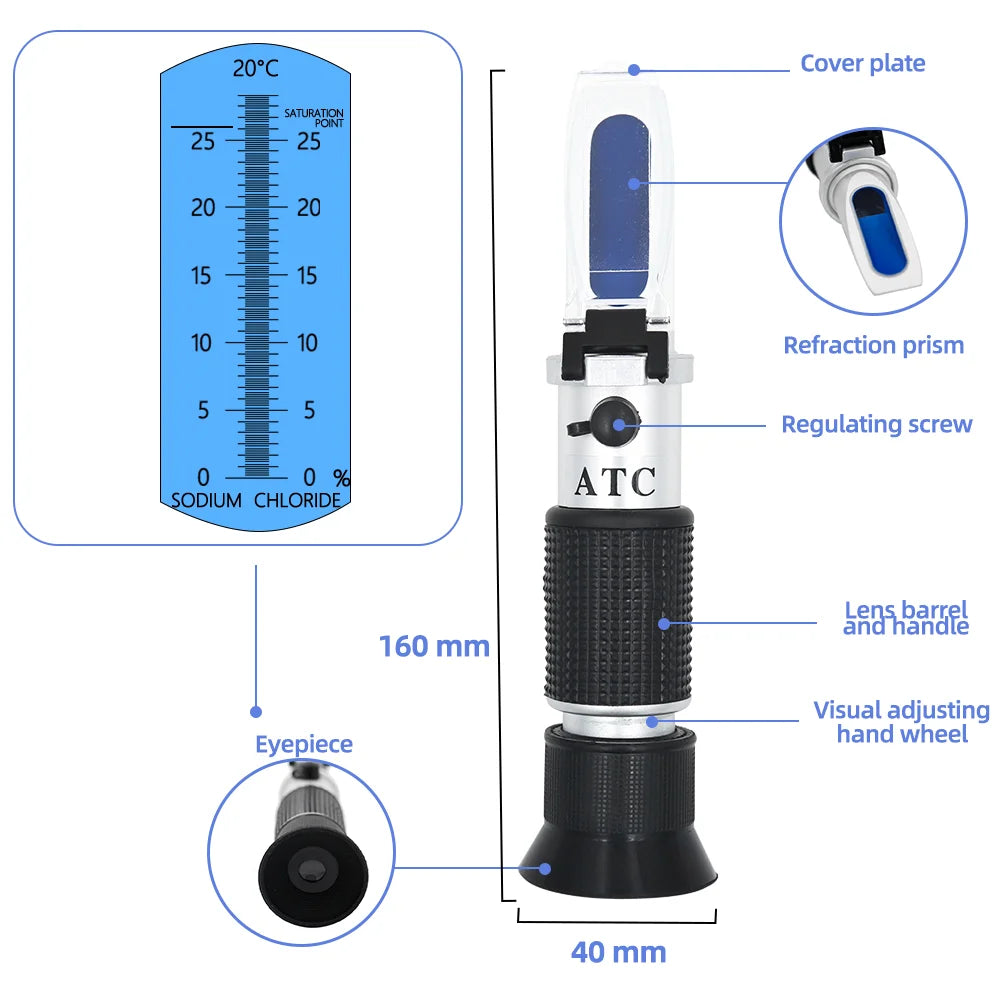 Handheld Salinity Refractometer - Box Options