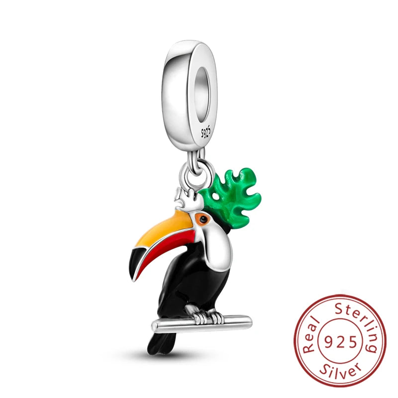 Sterling Silver Firefly Bee Butterfly Hummingbird Charms