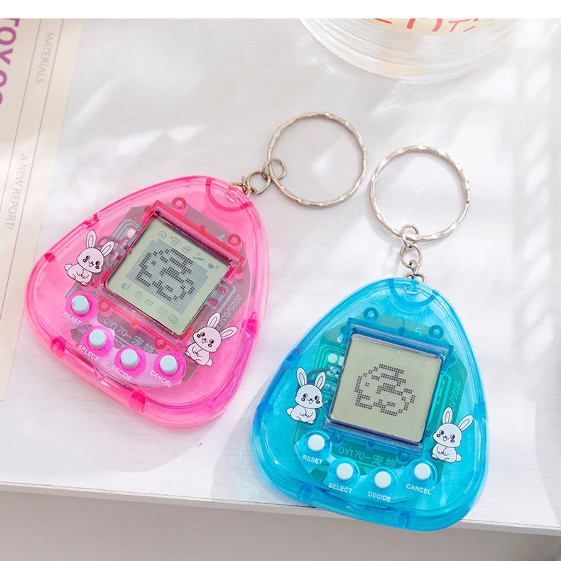 1PC Transparent Electronic Pets Nostalgic 168 Pets In One Virtual Cyber Digital Nostalgic Funny Toys Pixel Funny Play 