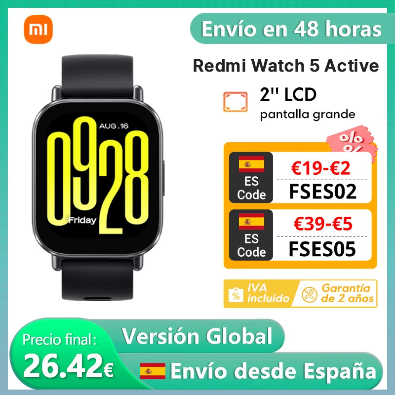 Xiaomi Redmi Watch 5 Active – Globální verze chytrých hodinek