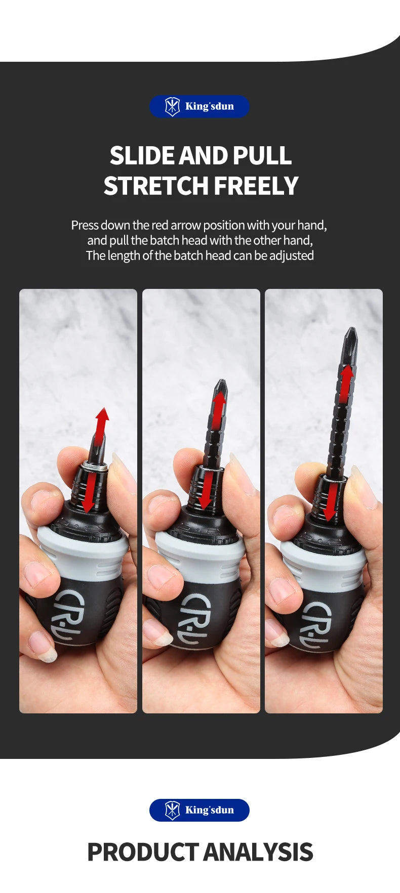 Magnetic Ratchet Screwdriver - Length Options