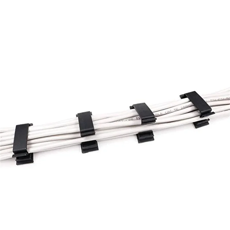 Cable Fixing Clip Cable Wire Sorting Buckle Chassis Organizer 19*47 Black and White Organizer 
