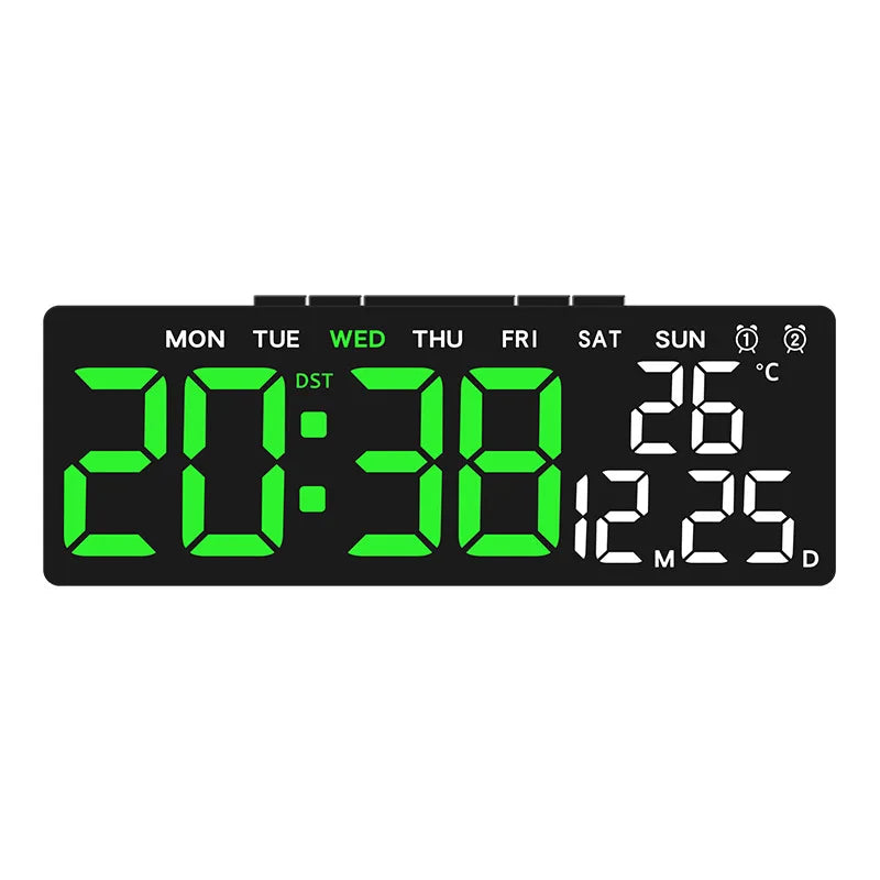 USB Digital Clock with Dual Alarms and Timer