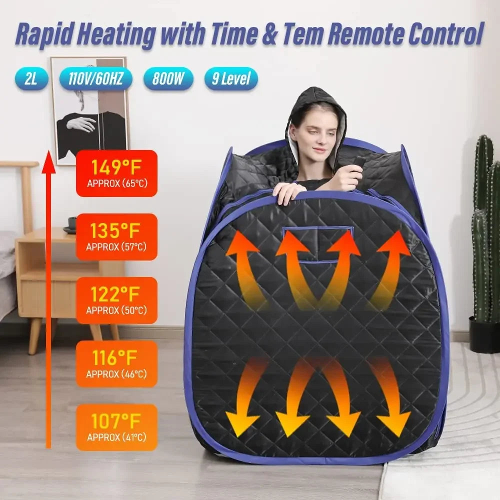  tenda sauna a vapore portatile con vaporizzatore