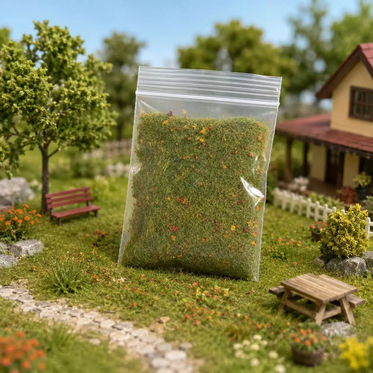Autumn Model Scenery Grass and Foliage Mix