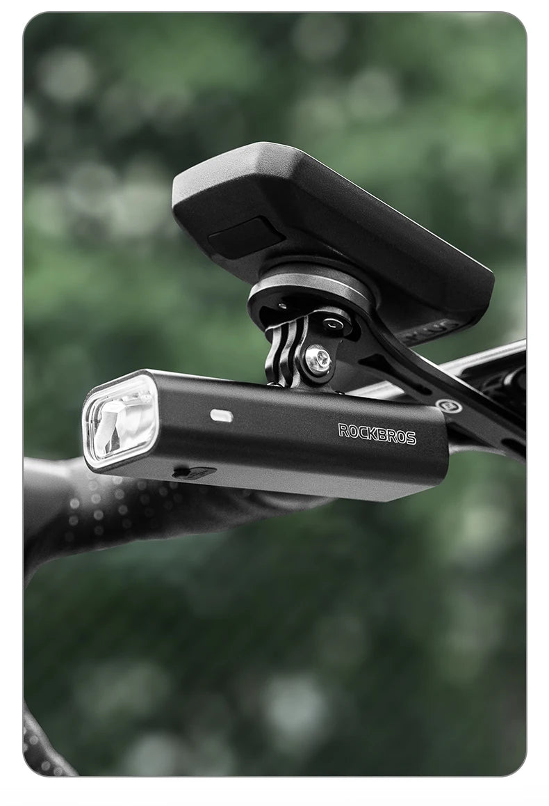 Bike Front Light 400/800LM USB-C Rechargeable IPX6 Aluminum
