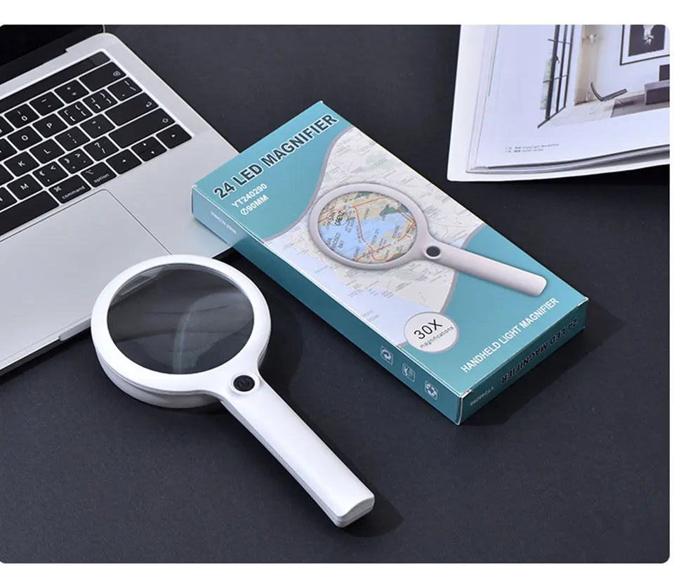 Rechargeable Illuminated Hand Magnifier