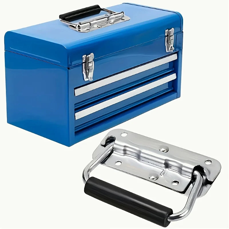Folding Toolbox Handles, Black, Two Sets