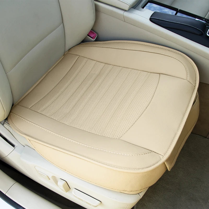 SEAMETAL Premium Car Seat Cover PU Leather Wrapped Vehicle Seat Protector Cushion Anti Slip Universal for Sedan Suv Truck Pickup