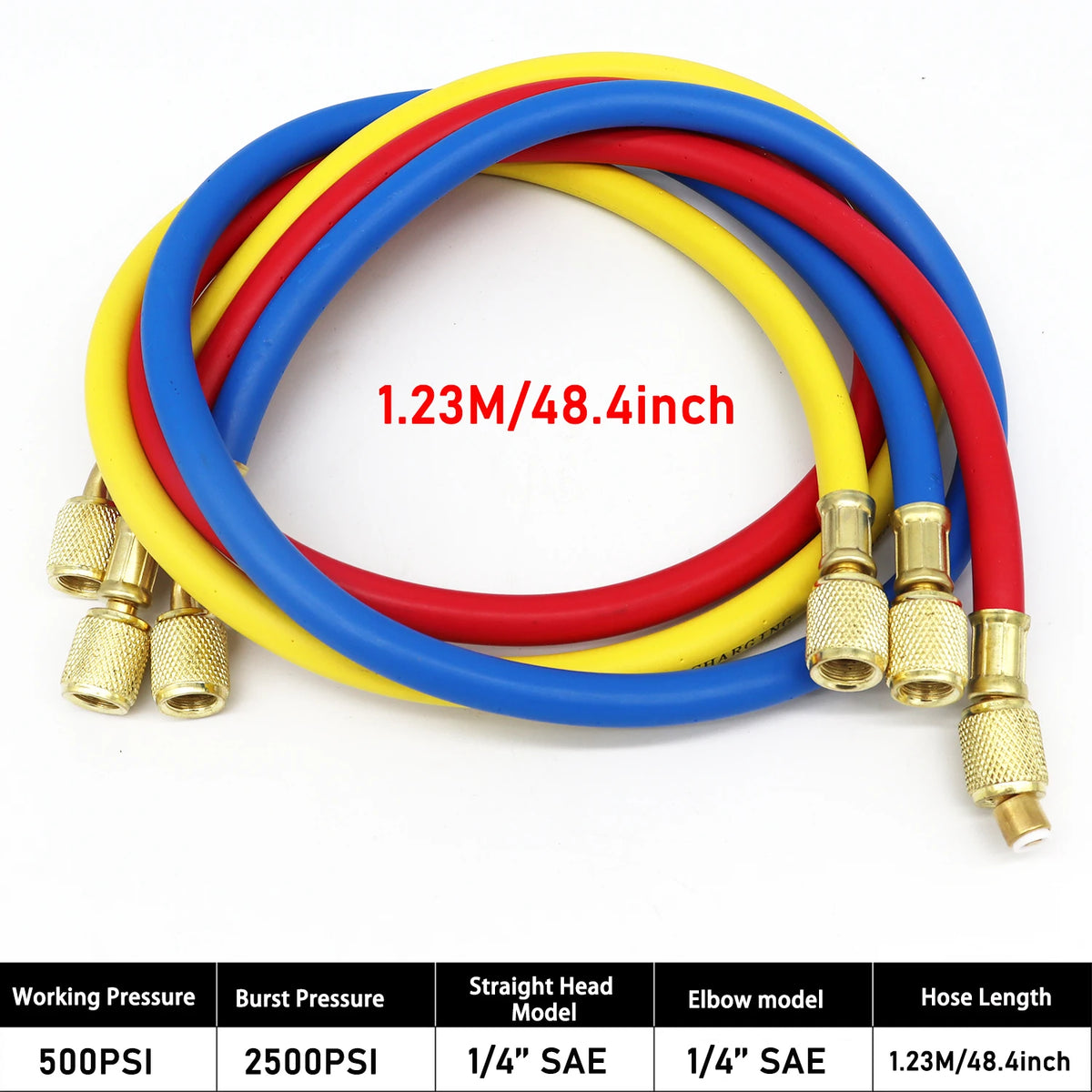 NEW Car Air Conditioning Pressure Manifold Gauge Hose Kit R22 R-410A R-134a R-404A Refrigerant Pressure Gauge Set Storage Box
