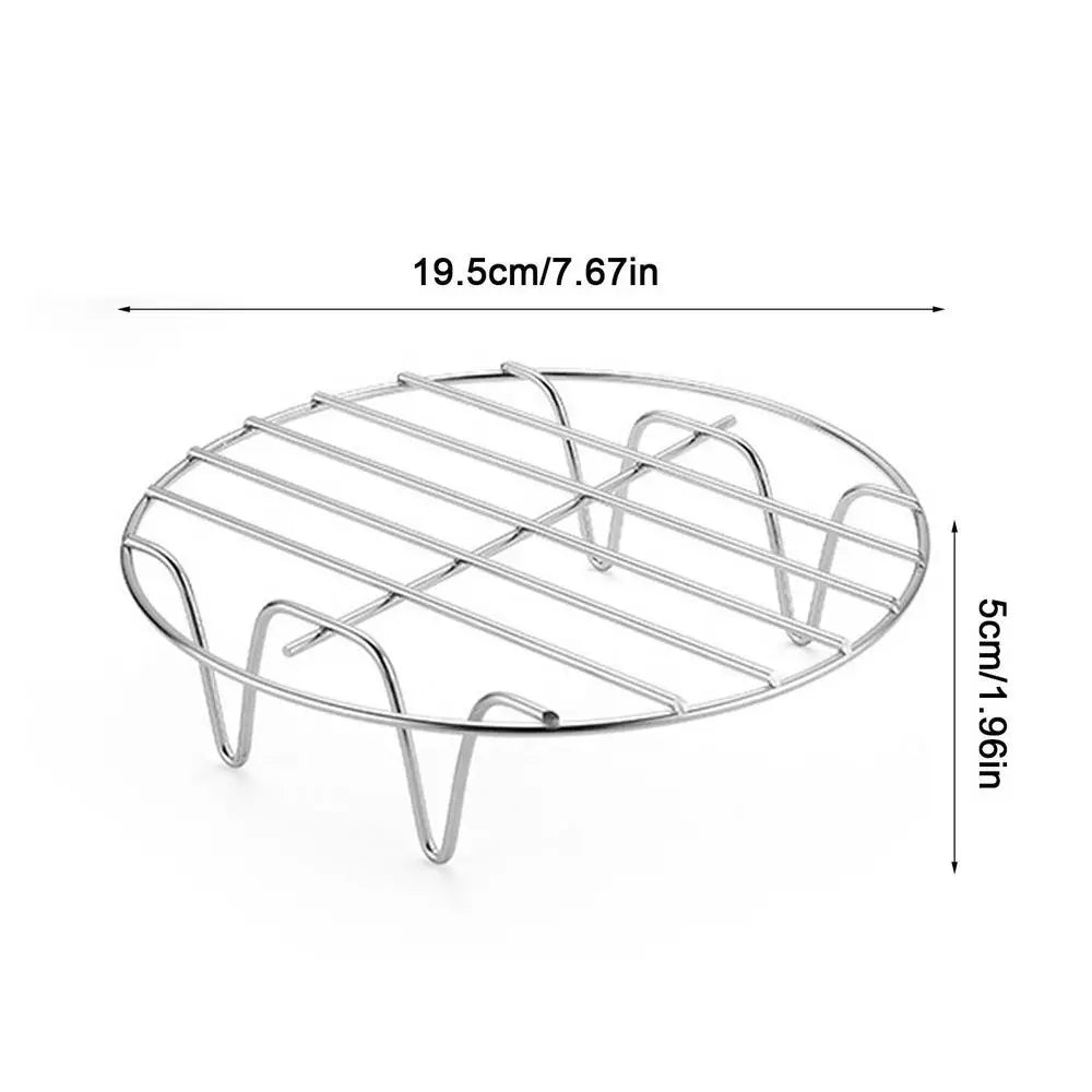 Round Stainless Steel Rack for Air Fryer, Oven and Pot