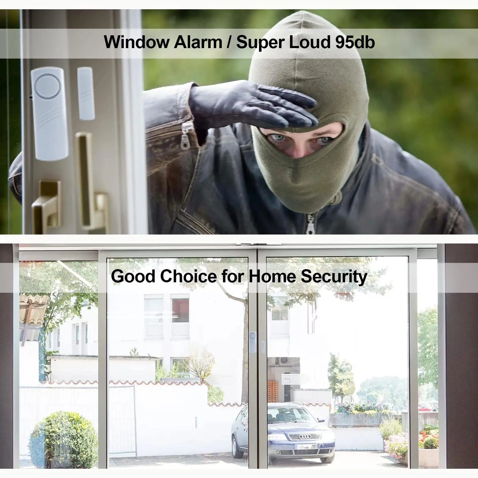 Wireless Door Window Sensor Alarm 95dB Anti-Theft Contact