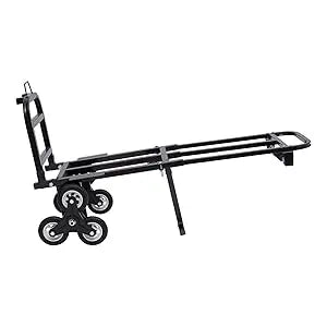 Stair Climbing Cart 460lbs Capacity, Portable Folding Trolley with 6 Wheels, Stair Climber Hand Truck with Adjustable Handle for Pulling, All Terrain Heavy Duty Dolly Cart for Warehouse (Style-C)
