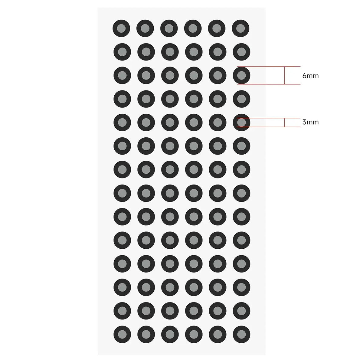 Adhesive 3D Scanner Tracking Dots - Size Options