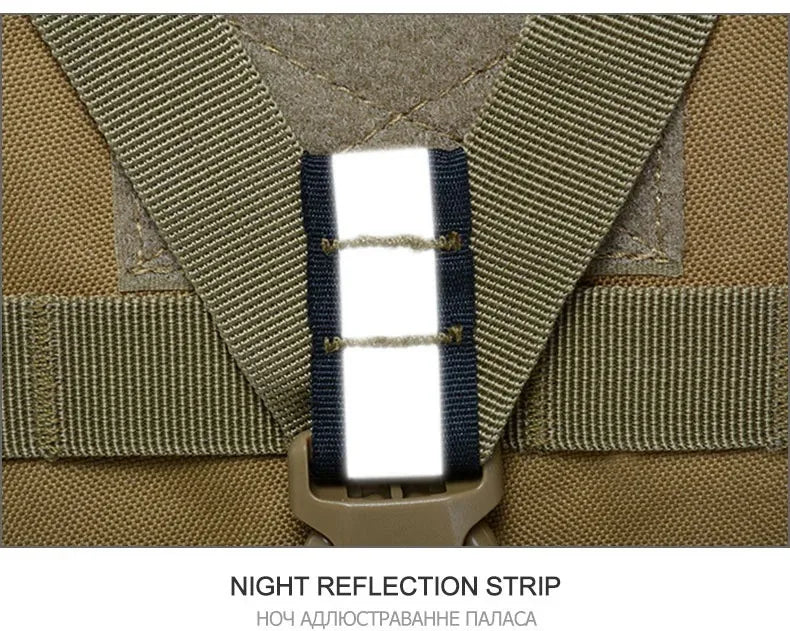 Hunting Tactical Backpack with Reflective Strips & Modular Loading System Ideal for Hunting Gear Storage Camping Hiking Outdoor