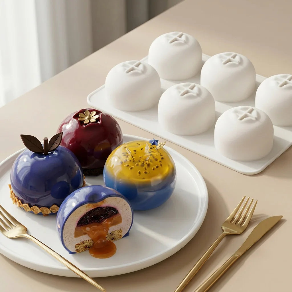 Blueberry-Shaped Silicone Dessert Mould, Cavity Options