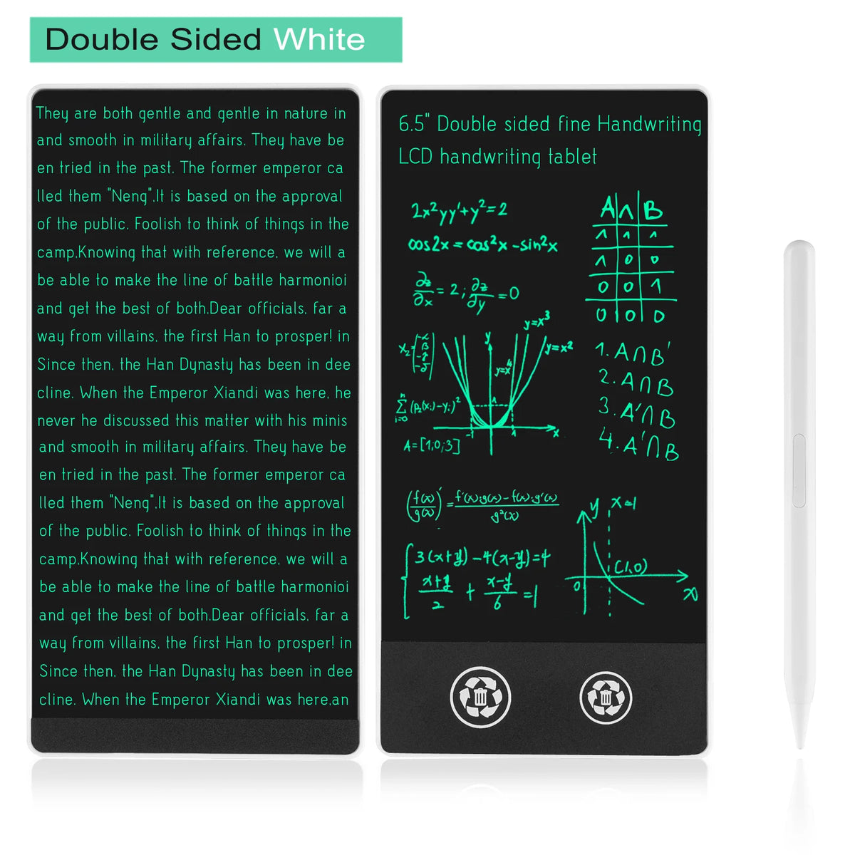 Tabletă de scris LCD de 6,5 inchi - Opțiuni de stil