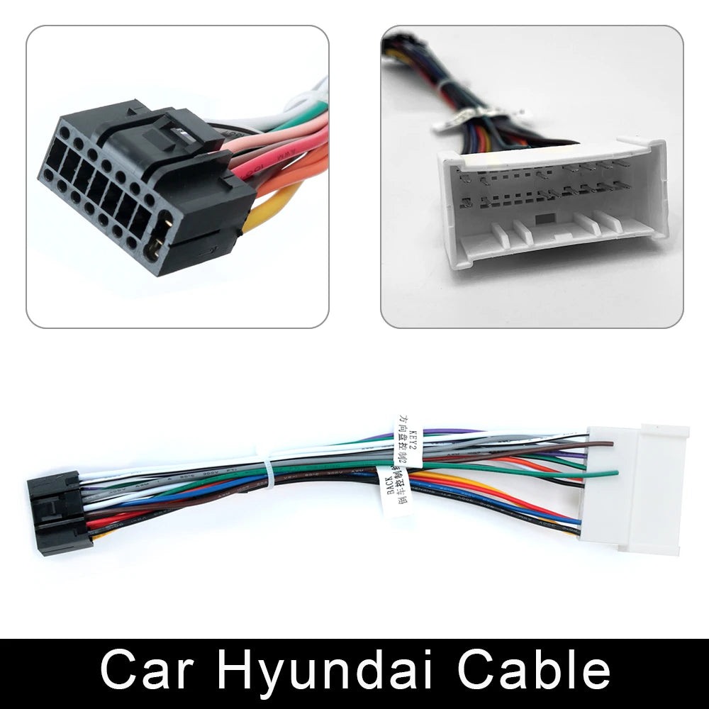 Câble ISO pour autoradio Android, accessoires pour écran 2DIN, stéréo Suzuki Kia VW Hyundai Honda Toyota Nissan Mitsubish, Ford Outlander