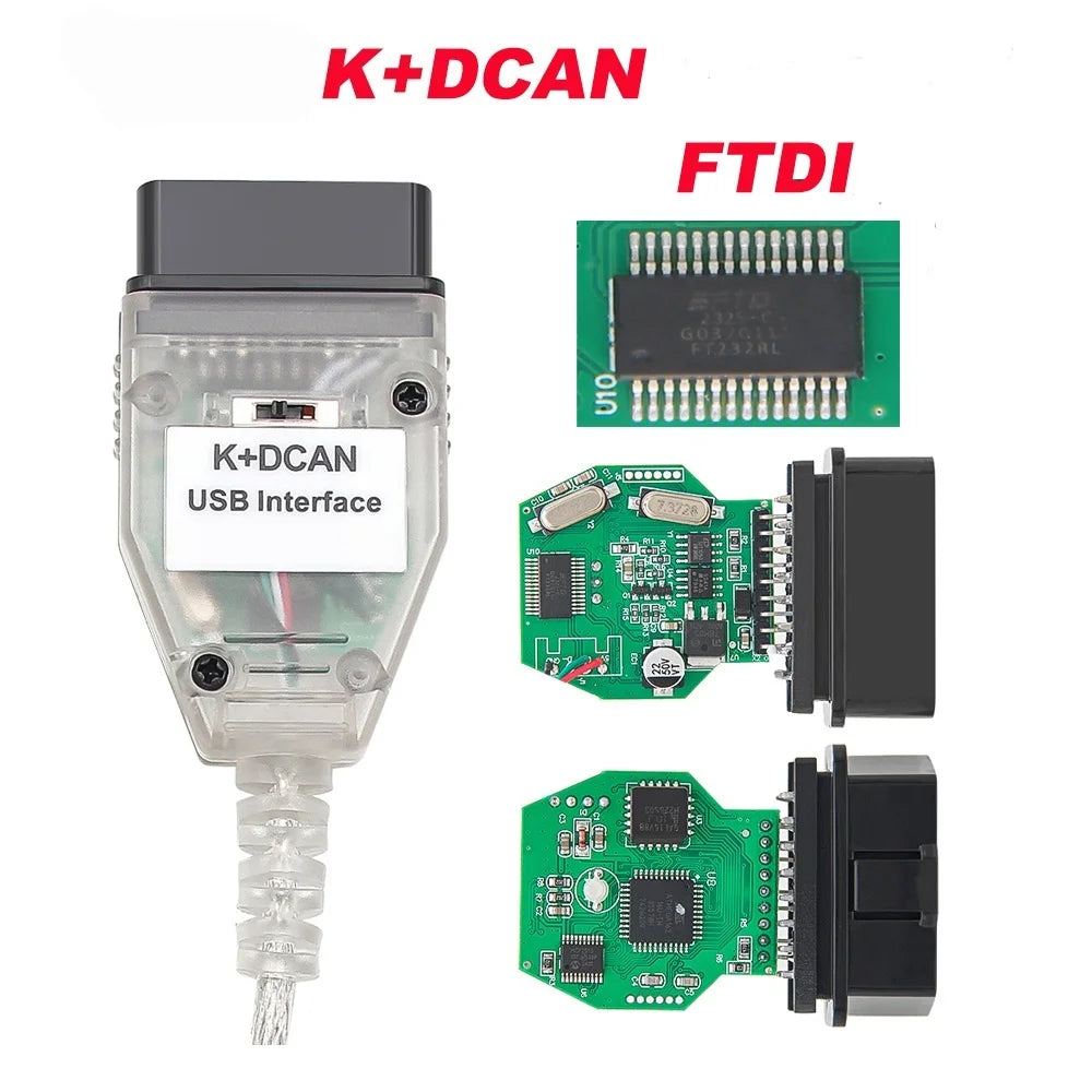 Cablu de diagnostic USB K+DCAN cu întrerupător