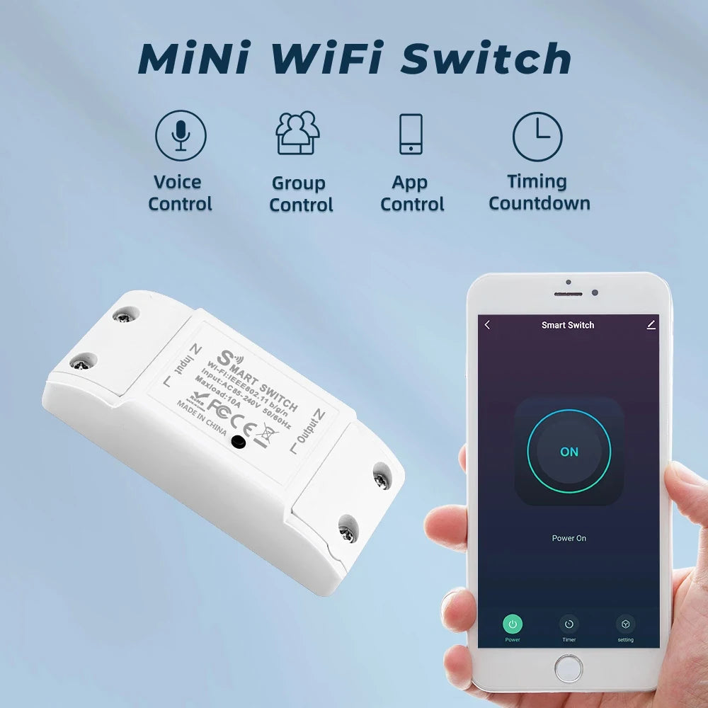 Module relais intelligent Wi-Fi pour Tuya et Smart Life