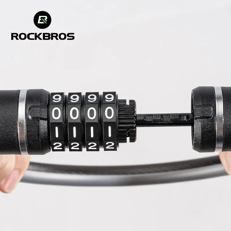 4-Digit Steel Cable Bicycle Lock, 29cm