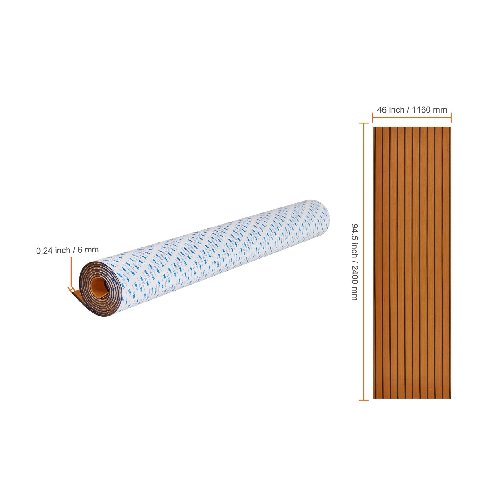 EVA Foam Boat Deck Flooring Non-Slip Self-Adhesive Marine Mat