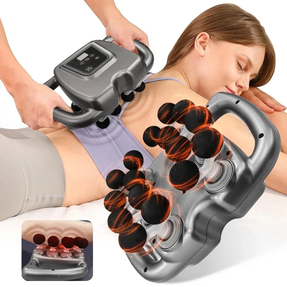 Fascia Gun Muscle Massage Gun Sixteen High Frequency Neck Shoulder Waist Massage Machine Professional Muscle Massage Gun 