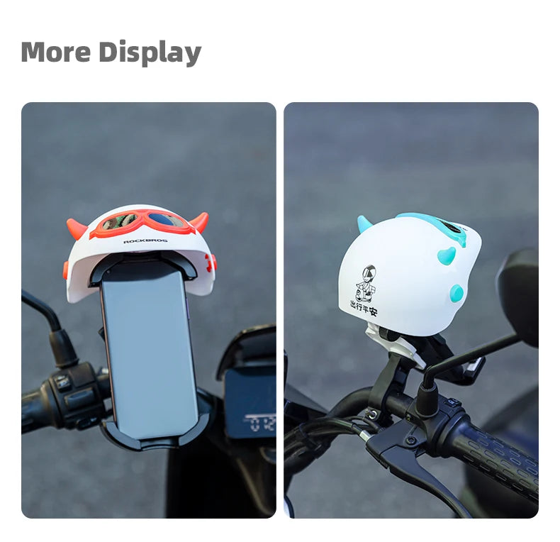 Bike Phone Holder with Rainproof Sun Shade Umbrella Mount