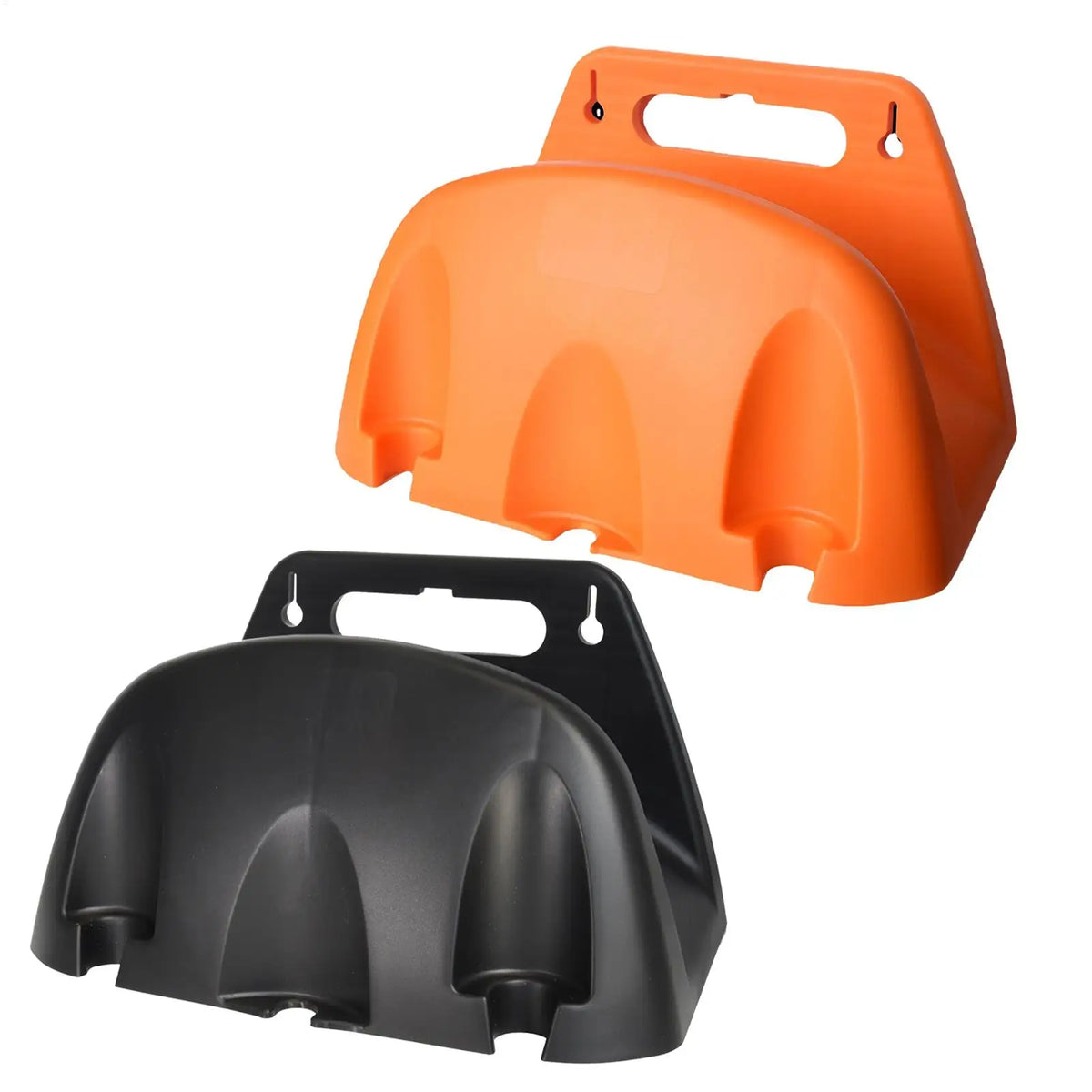 Wandhalterung für Gartenschlauch, schwarz oder orange