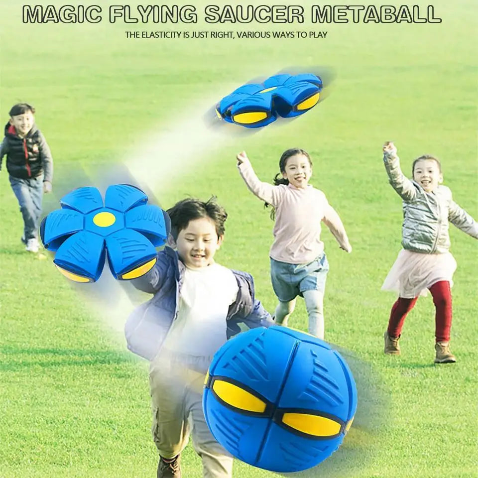Modra žoga za leteči krožnik na prostem, starši, otroci, igrače, stopala, čarobna deformacija, pritisk, dekompresija, žogica za prezračevanje