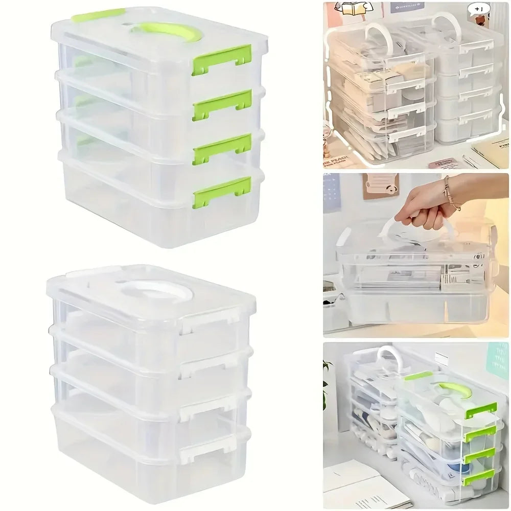 Úložný box so štyrmi priehradkami