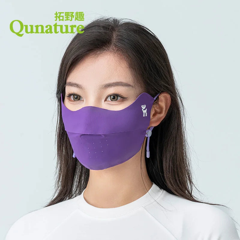 Ice Silk UV Protection Face Mask for Summer Outdoor Sport