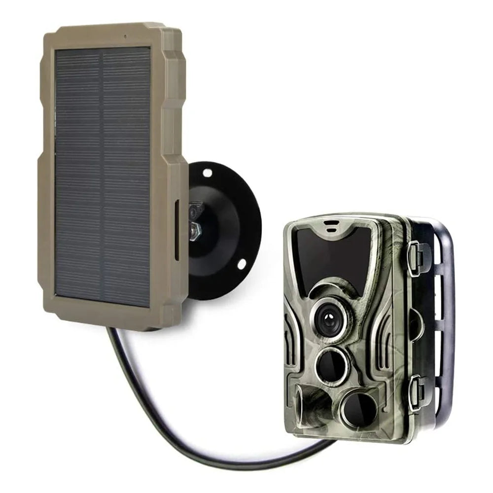 3000mAh 6V-12V nabíjací solárny nabíjač trail kamera s fotopásom, solárny panel kit na lov