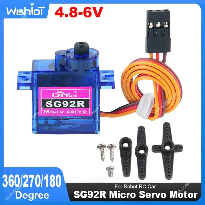 SG92R Micro Servo, Angle or Continuous-Rotation Options