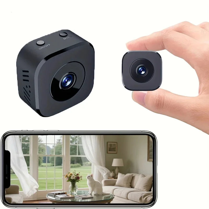 Wireless Mini Security Camera 1080P WiFi Indoor Outdoor Surveillance with Motion Detection Night Vision 2 Way Audio