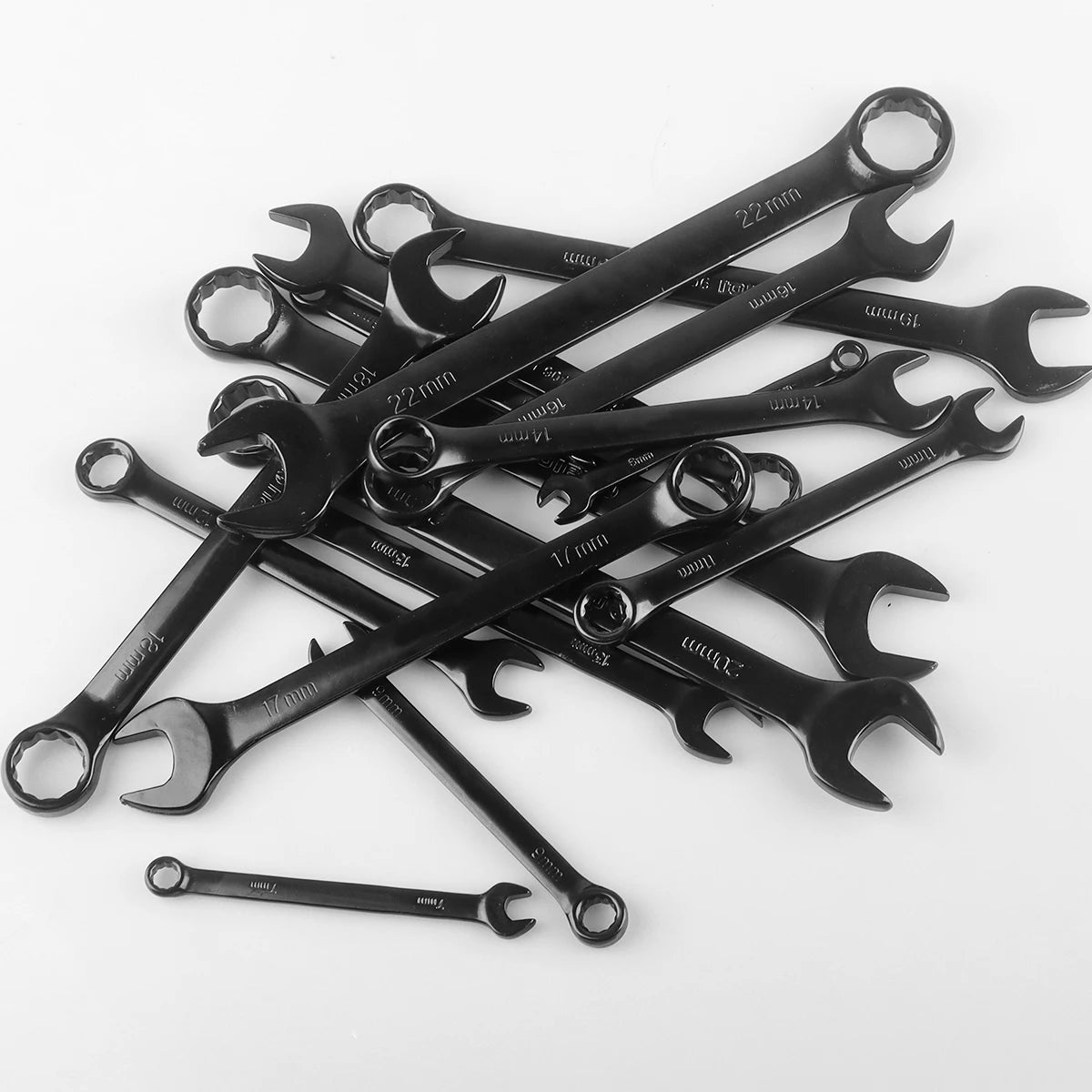 Metric Combination Wrench Set with Bag