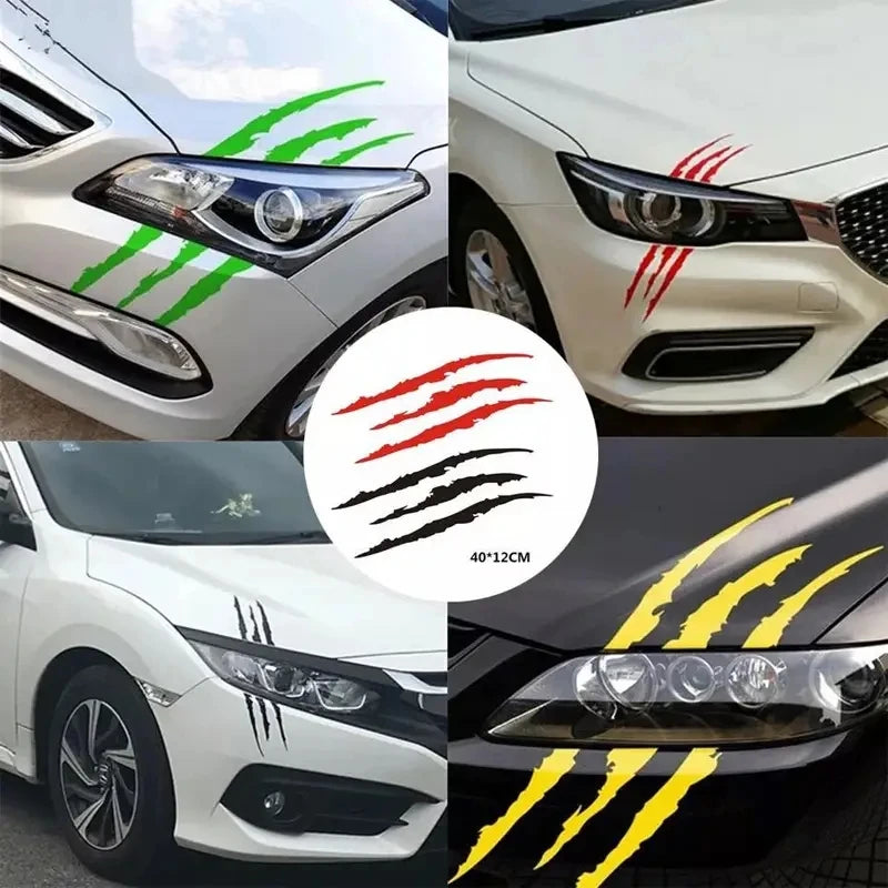 Monster Claw Scratch Decal Reflective Vinyl Car Sticker
