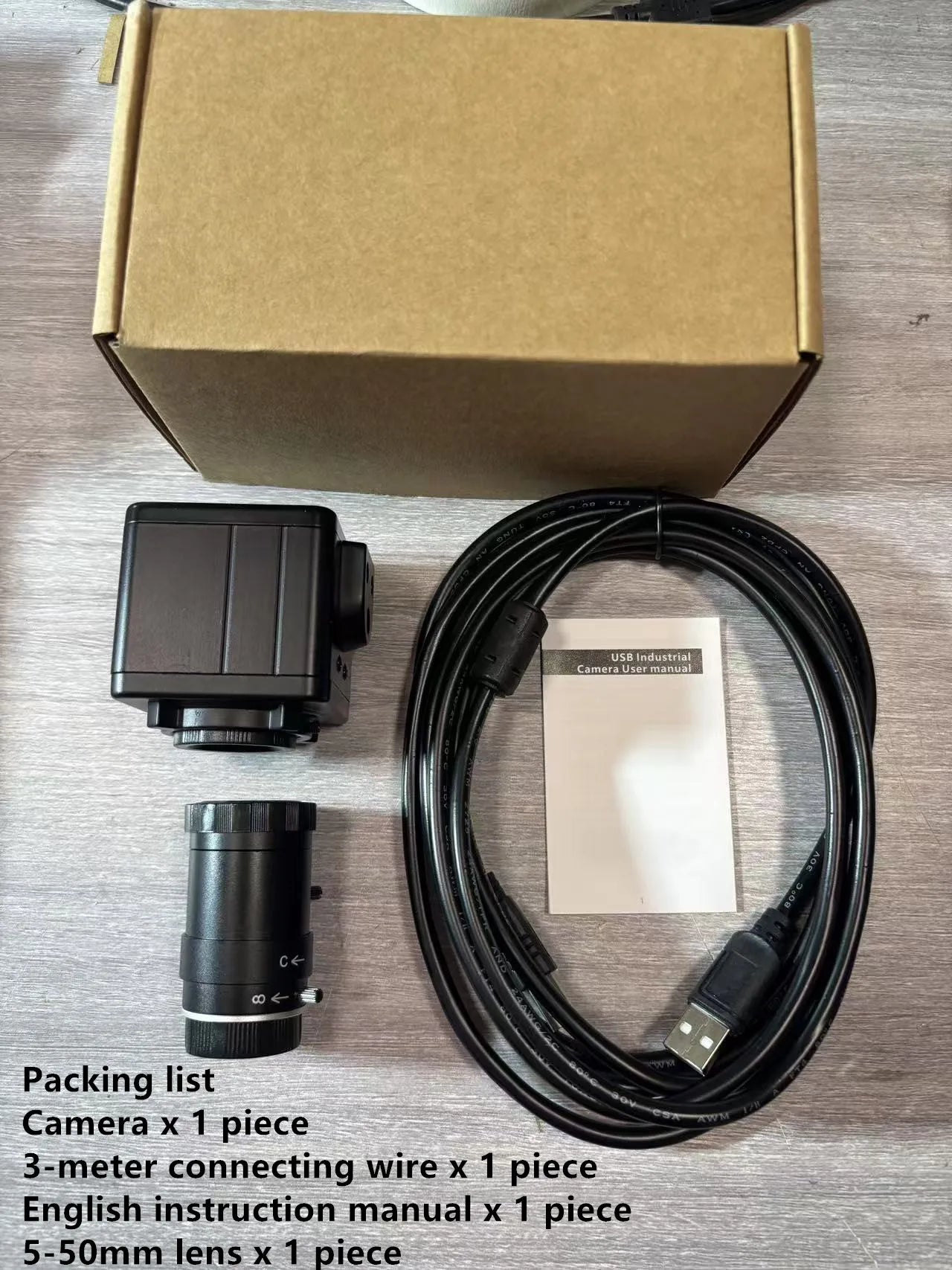 4K 8MP USB Camera with 5-50mm Zoom Lens for Motion Capture