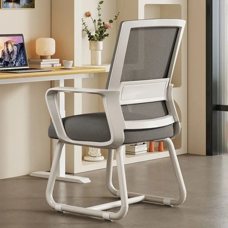 Cushioned Metal Frame Office Chair for Desk, Study, and Dorm Use
