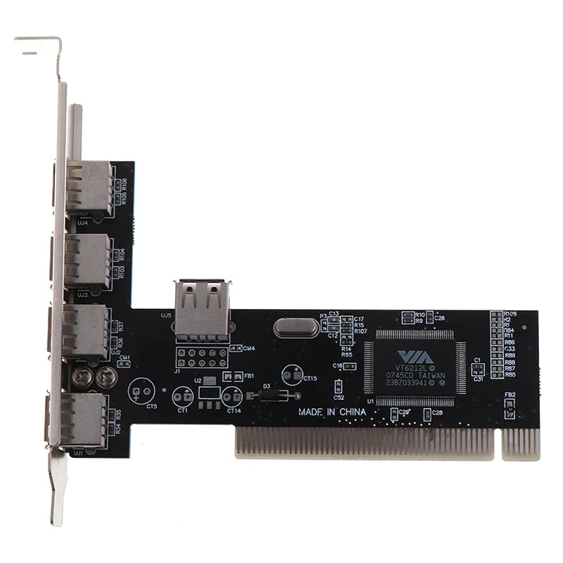 USB 2.0 PCI-utvidelseskort med fire eksterne porter