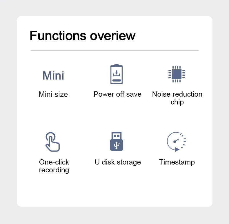 Mini Voice Activated Recorder Digital Audio Recording Keychain Device Wearable Sound Professional Micro Dictaphone STTWUNAKE 