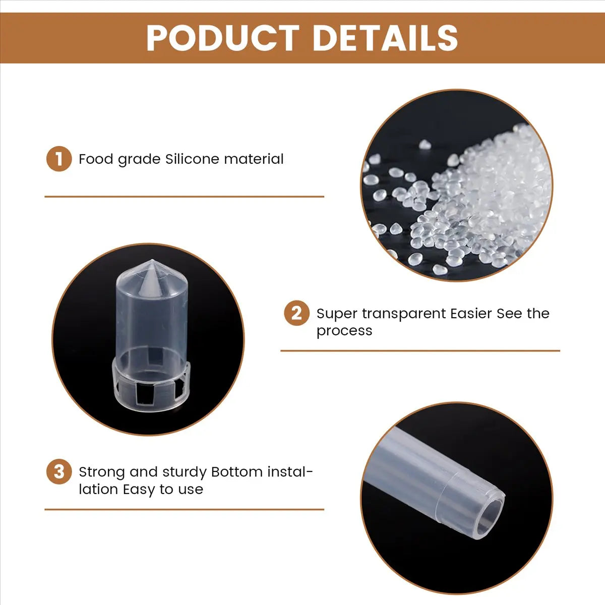 kit za kiseljenje s kapi za fermentaciju — 5 protivha i 10 grometa