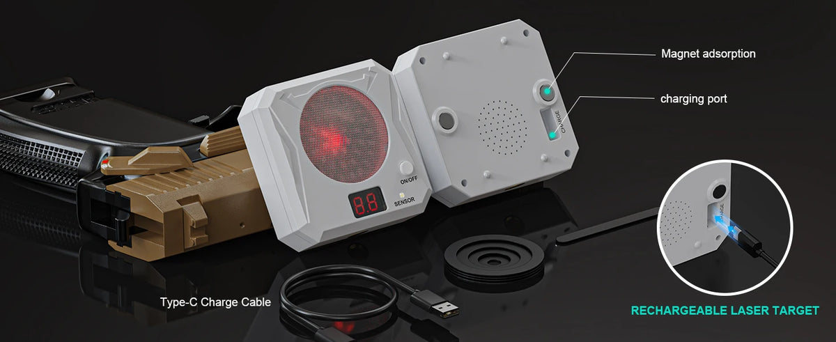 Cible laser à induction infrarouge avec score électronique