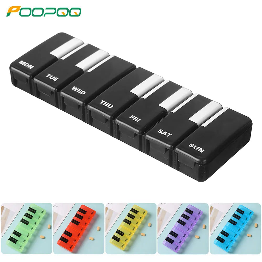 Seven-Day Pill Organiser with Individual Lids