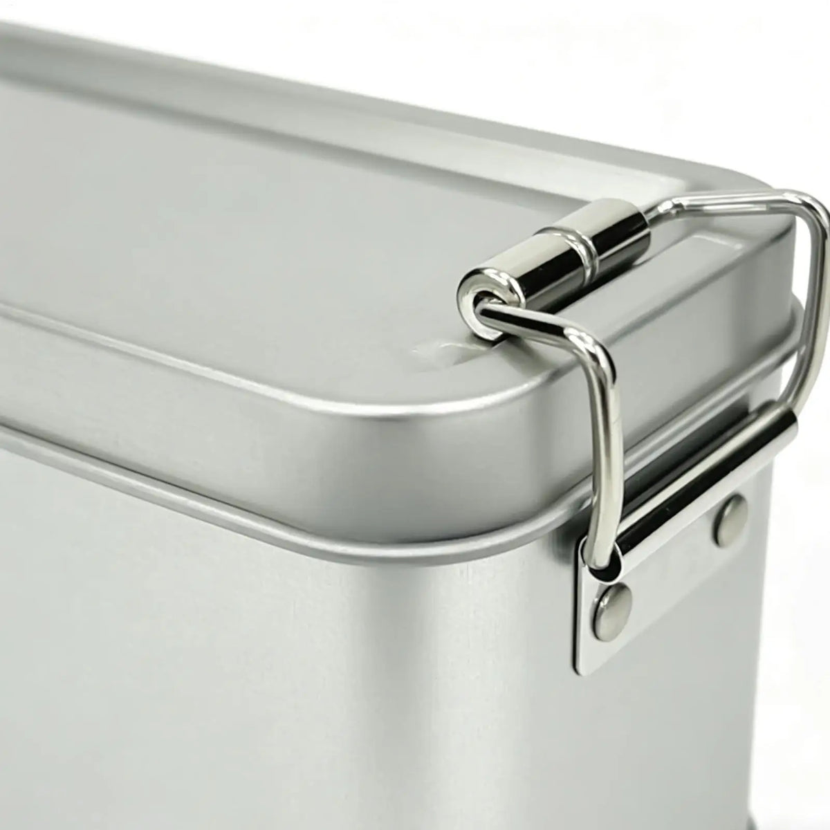 Rectangular Tinplate Box with Buckle Lid for Sweets and Herbs