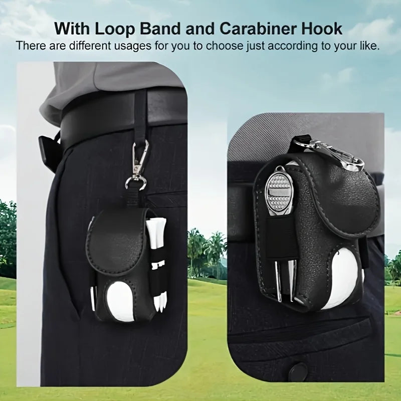 Bolsa de cintura para bolas de golfe com cinto para transporte